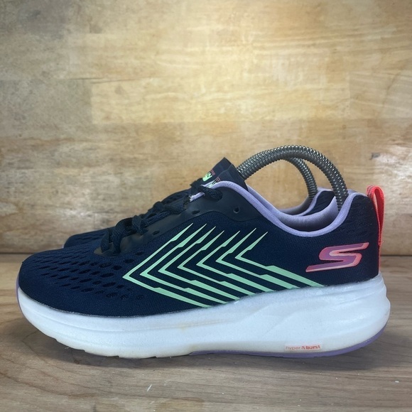 Skechers GoRun Ride Flow Womens Size 8 Running Shoes Sneakers Navy Blue 130018 - Picture 3 of 8